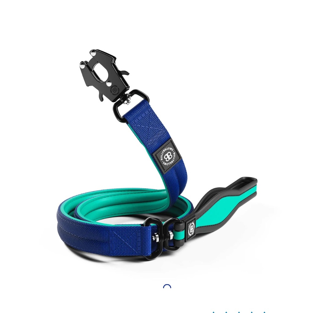 1.2m Mini Combat Lead | Foam & Neoprene Lined with Soft Handle Blue & Turquoise
